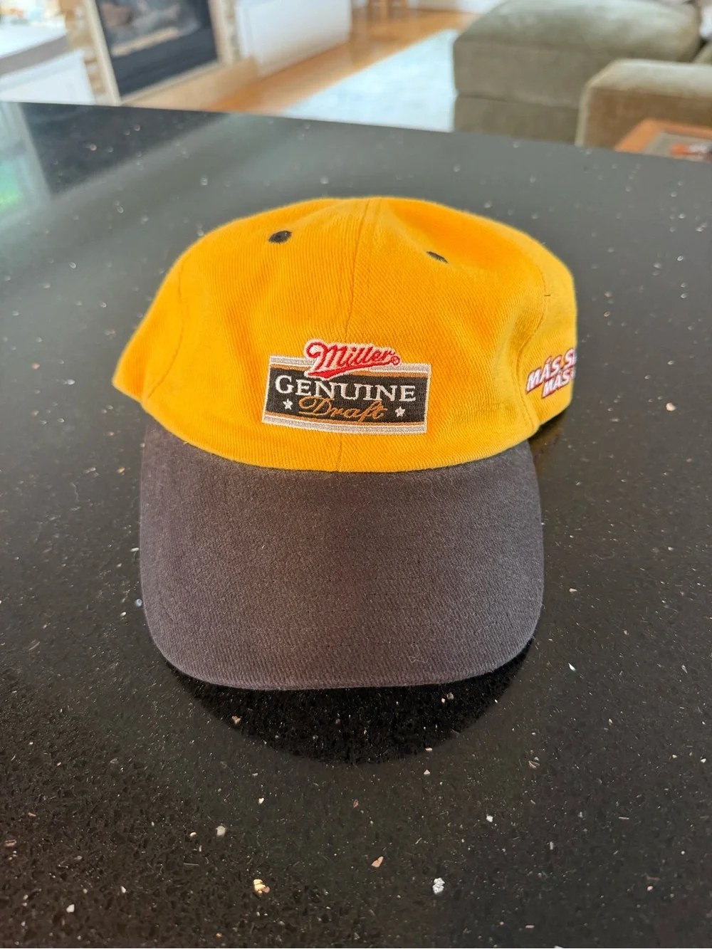 Miller Genuine Draft Two-Tone Baseball Cap - Yellow & Black